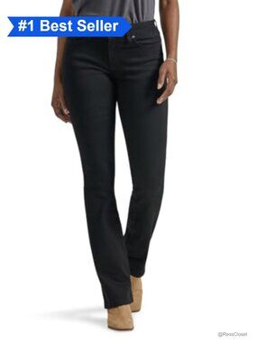 Mid Rise Bootcut Jeans Regular Fit Stretch Denim Everyday Casual
